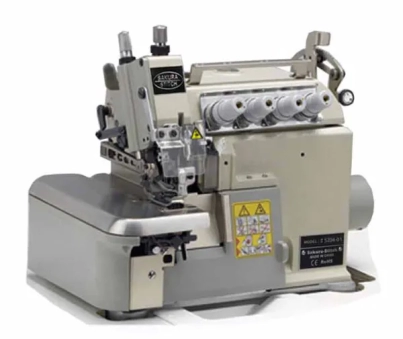 DIRECT DRIVE TWO NEEDLE FIVE THREAD VARIABLE TOP FEED OVERLOCK MACHINE