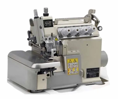 DIRECT DRIVE THREE NEEDLE SIX THREAD VARIABLE TOP FEED OVERLOCK MACHINE