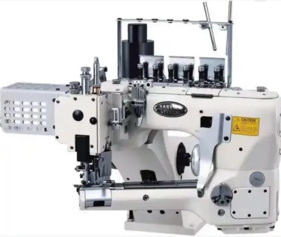 DIRECT DRIVE 4 NEEDLE 6 THREAD INTERLOCK JOINING MACHINE WITH WASTE SUCTION DEVICE (WITH AUTO THREAD TRIMMER)