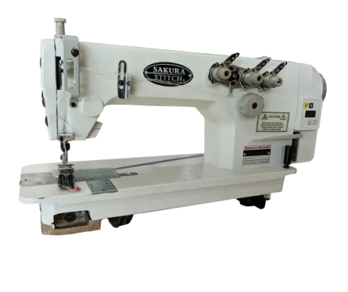 DIRECT DRIVE 3 NEEDLE 6 THRREAD CHAINSTITCH MACHINE (PARALLEL NEEDLE)