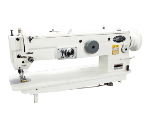 Long Arm Flat Bed Walking Foot ZigZag Sewing Machine (Auto Lubrication, Large Hook) 457mm
