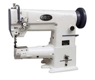 Single Needle Compound Feed Cylinder Bed Machine (Large Hook, Auto Lubrication) 75mm