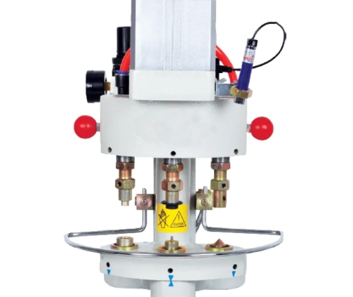 Triple Head Pneumatic Button Attaching Machine
